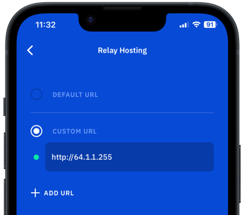 Image of Guard Relay hosting settings screen