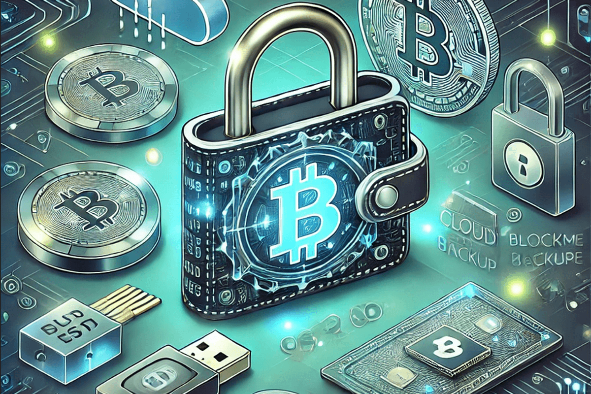 Image of various crypto backup methods