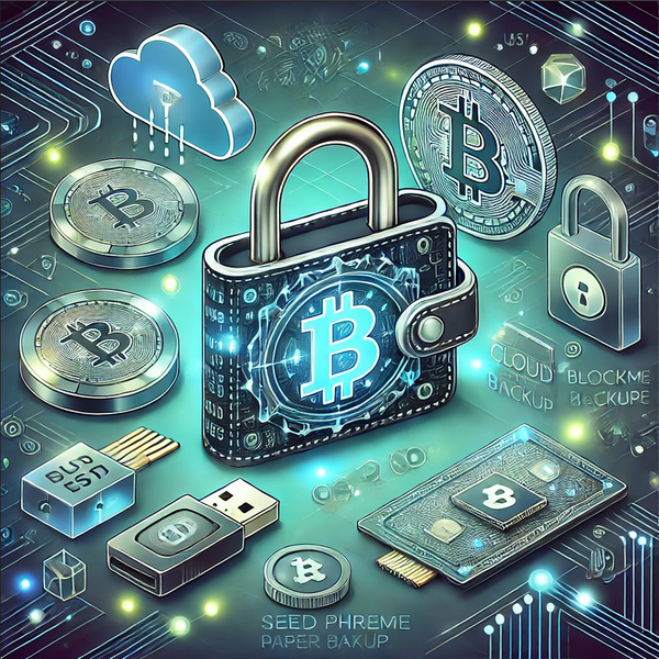 Image of various crypto backup methods