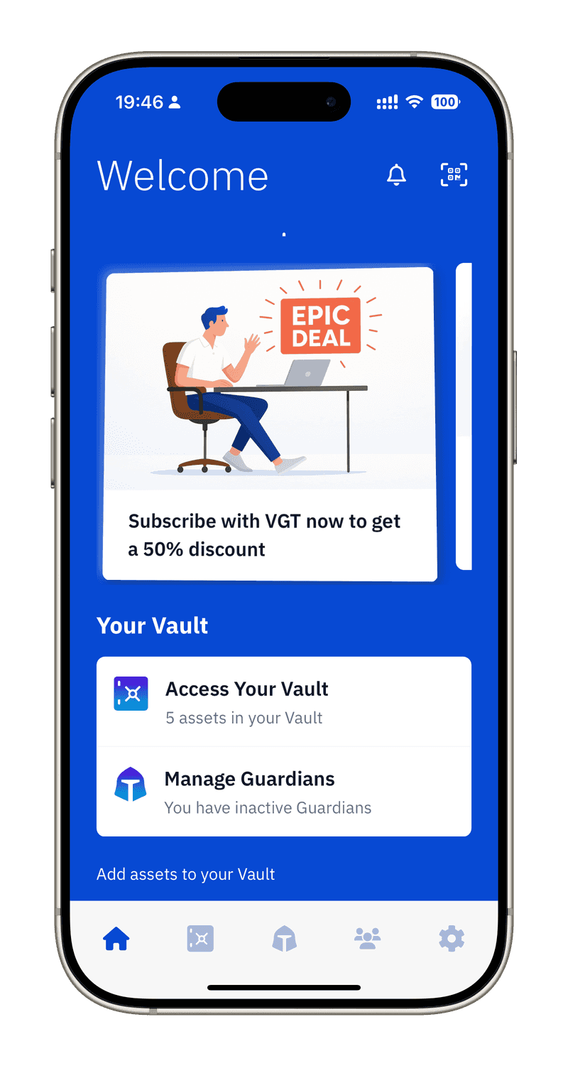 Pay-by_crypto VGT : Secure Your Digital Assets with Vault12 - Vault12