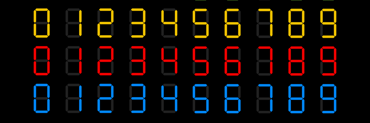 Lines of a calculator display
