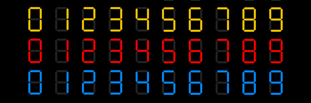 Lines of a calculator display