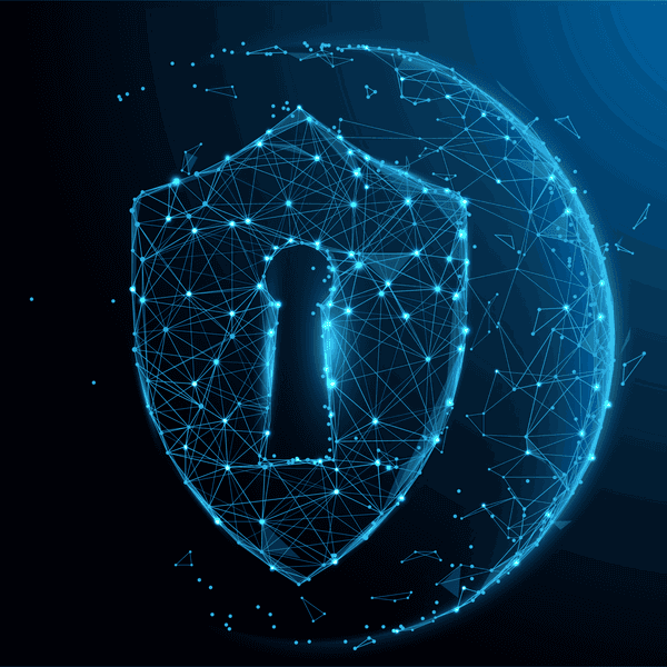 Digital lock reflecting the best possible crypto security