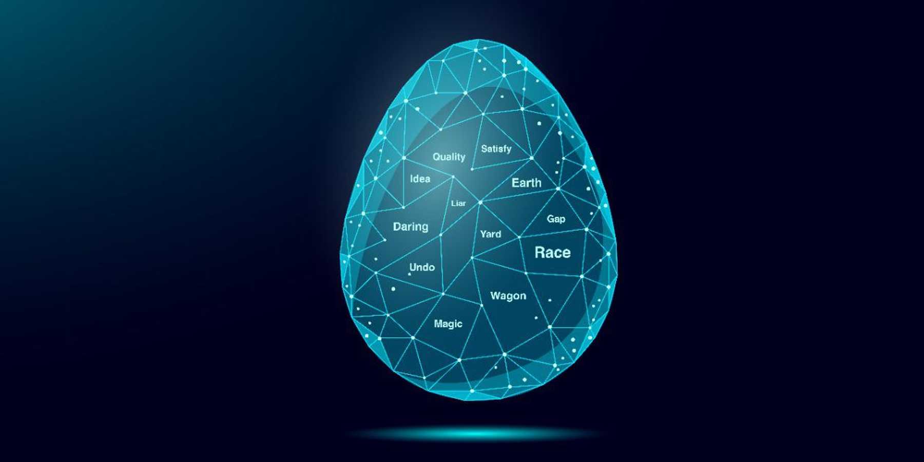 Illustration of a seed pod with the seed phrase written around it
