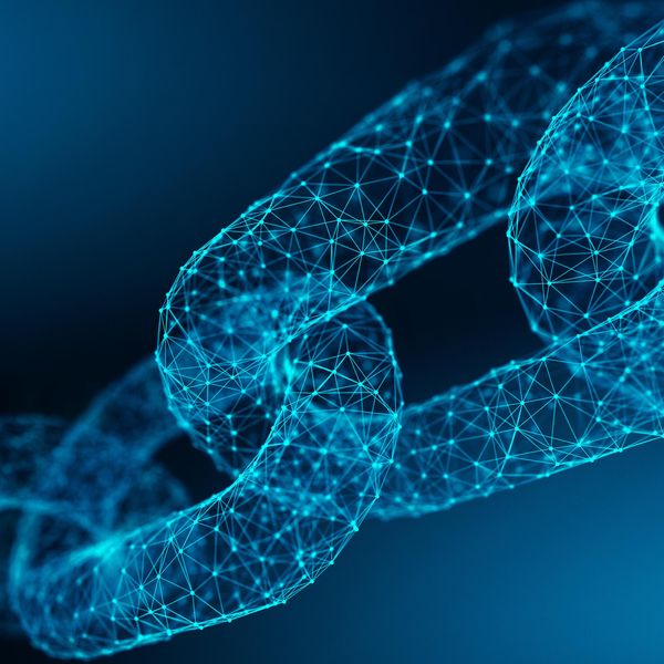 Chain made up of digital links