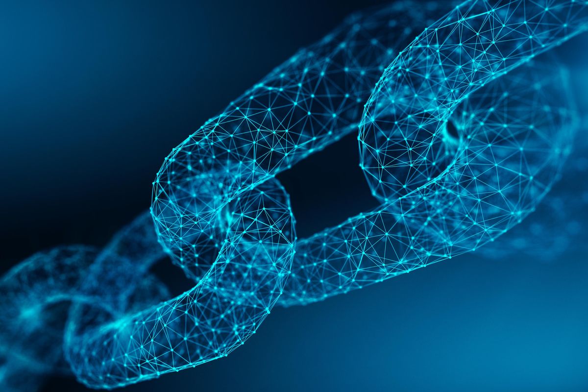 Chain made up of digital links