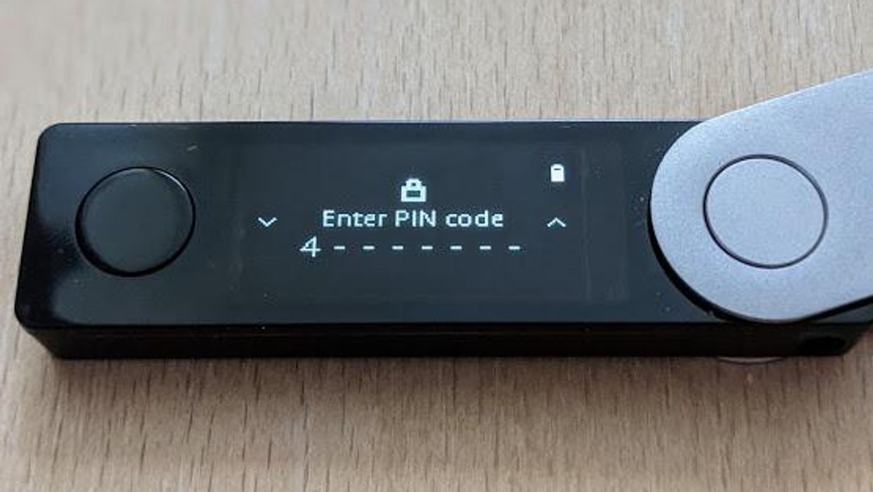 Ledger Nano X enter PIN code