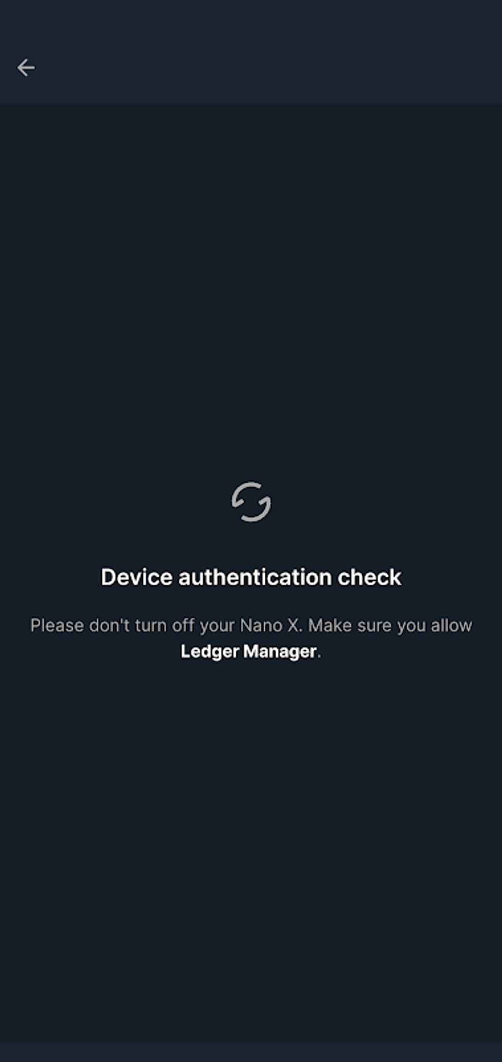 Ledger Live Device authentication check