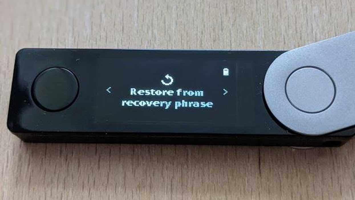 Ledger Nano X restore from recovery phrase