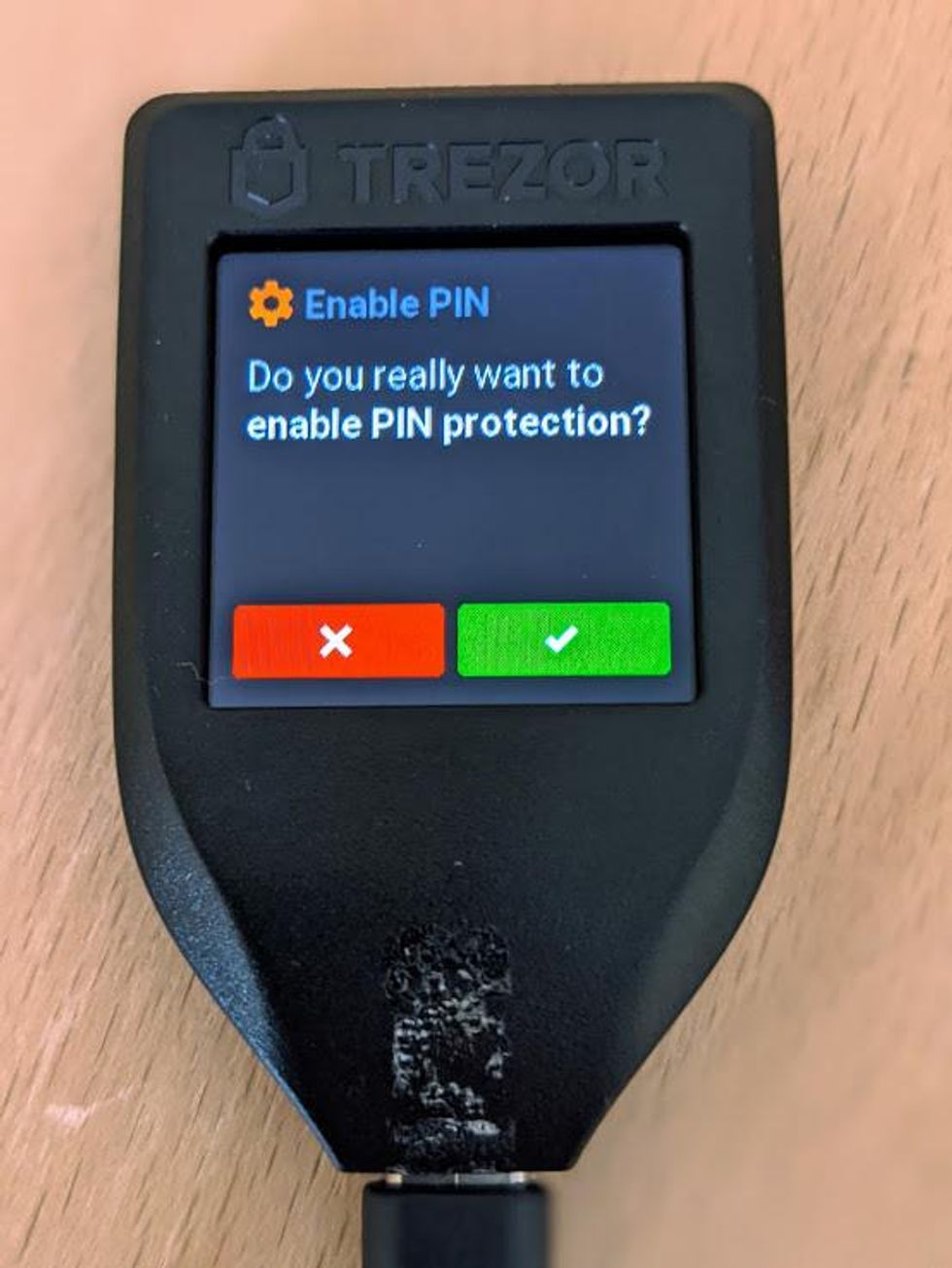 Enable PIN