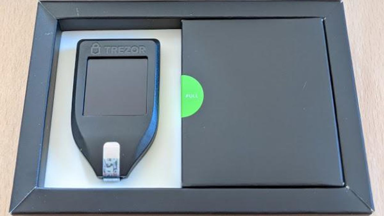 Trezor Model T in the box