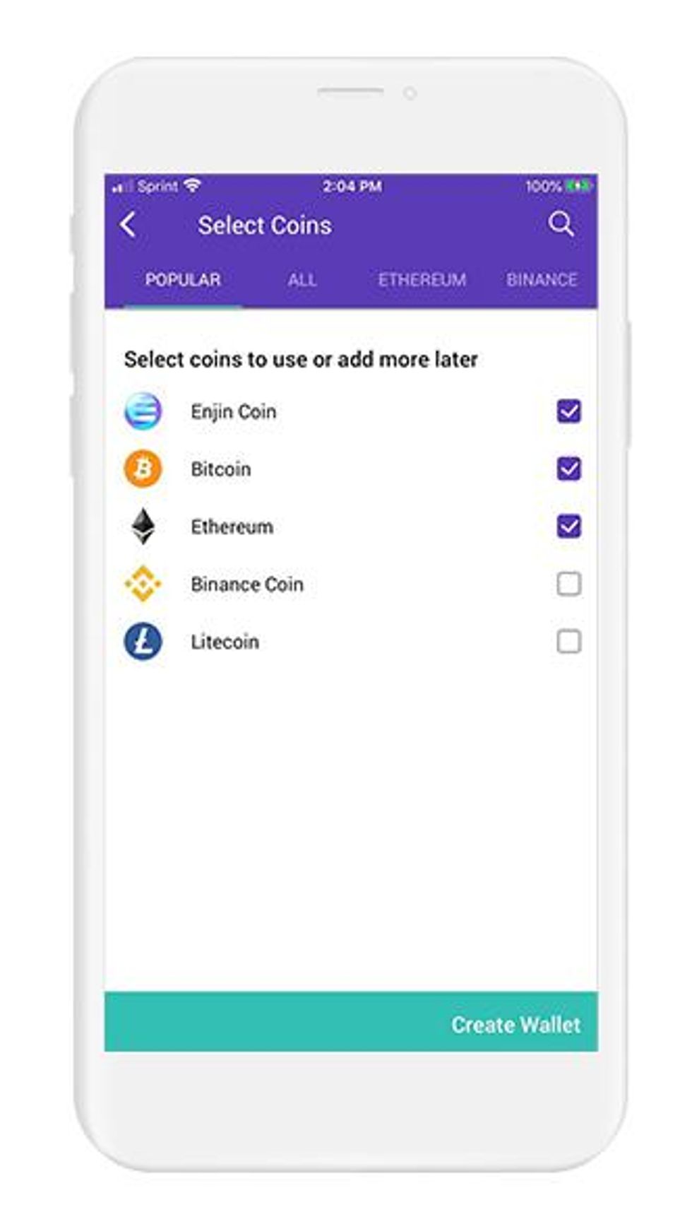 multiple-wallet-selection