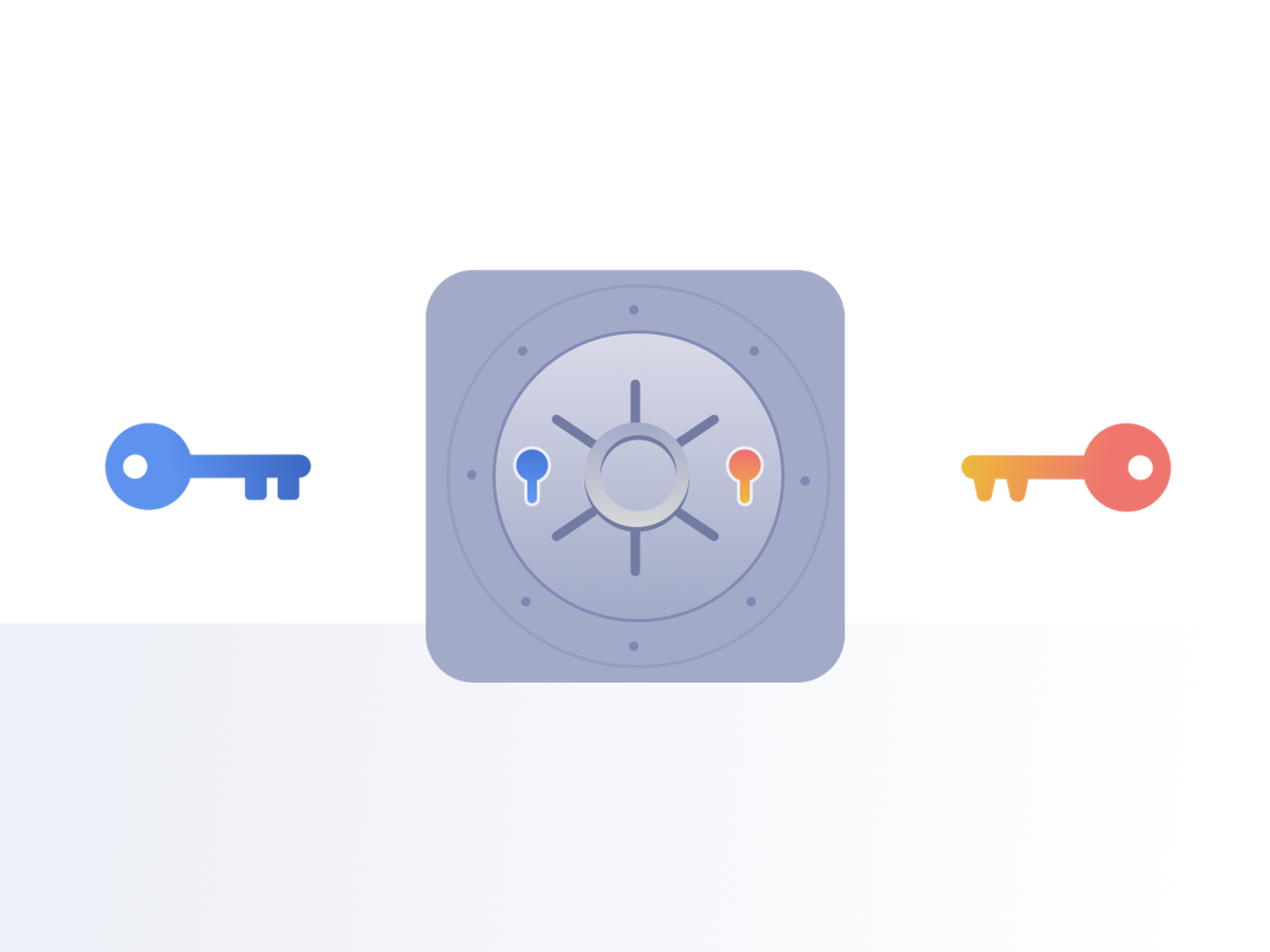 Illustration of multiple keys