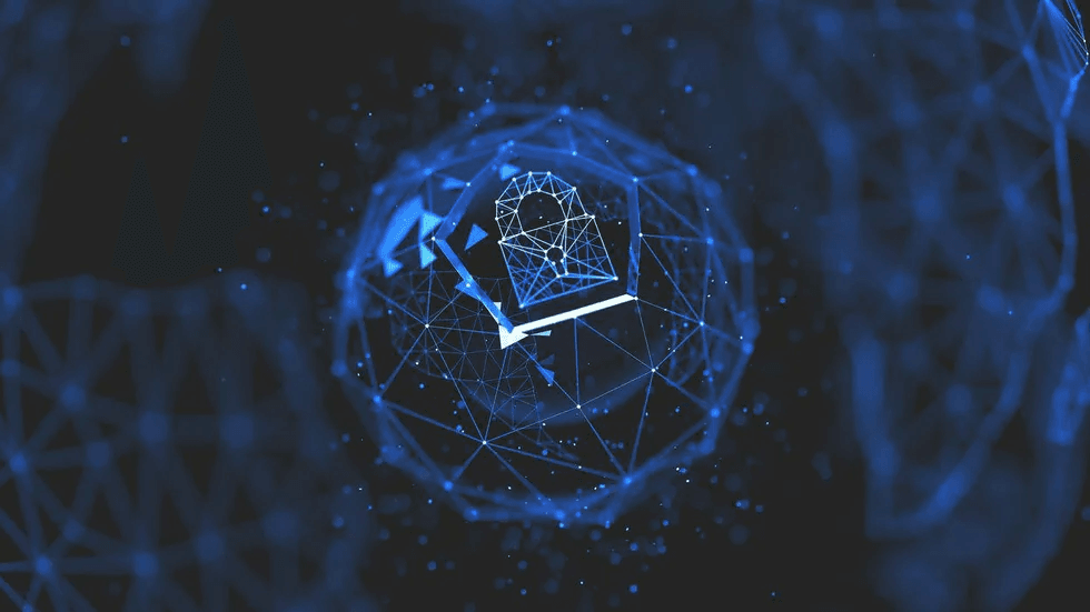 Digital lock on a sphere to represent password managers in cryptocurrency