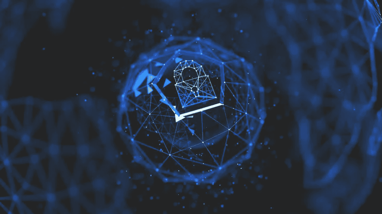 Digital lock on a sphere to represent password managers in cryptocurrency