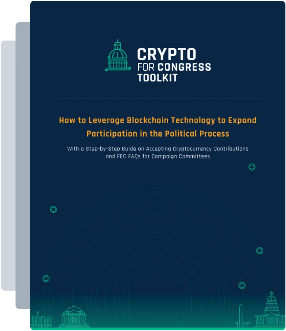 Cover page of Crypto for Congress Toolkit