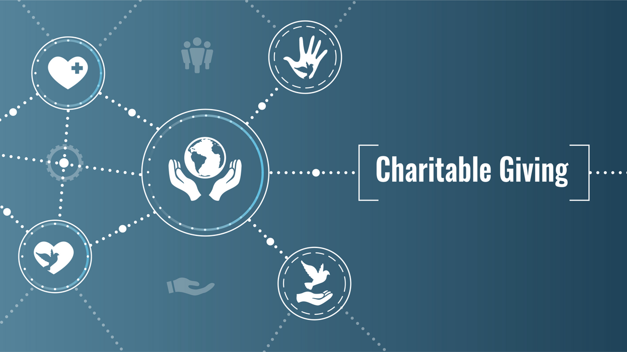 Hero image depicting charitable giving 